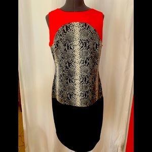 A stretchy thick tight mod looking dress